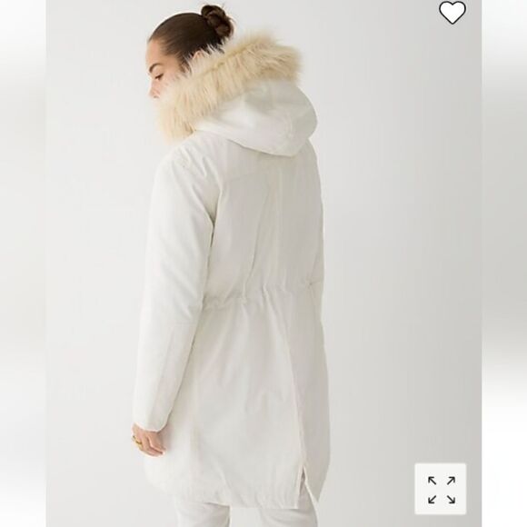 J. Crew New Perfect Winter Parka $398 Ivory size XS - Picture 7 of 15